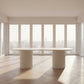 BELGRAVIA OVAL DINING TABLE 240CM WHITE - MyChocolateWood