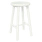 Newport Solid Mahogany Bar Stool / Counter Stool in White - Chocolate Wood