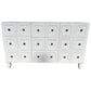 Chiko Designer 2-Door 3-Drawer Sideboard / Buffet in White - Chocolate Wood