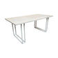 DIMANTA DESIGNER  WHITE DINING TABLE  180CM - MyChocolateWood