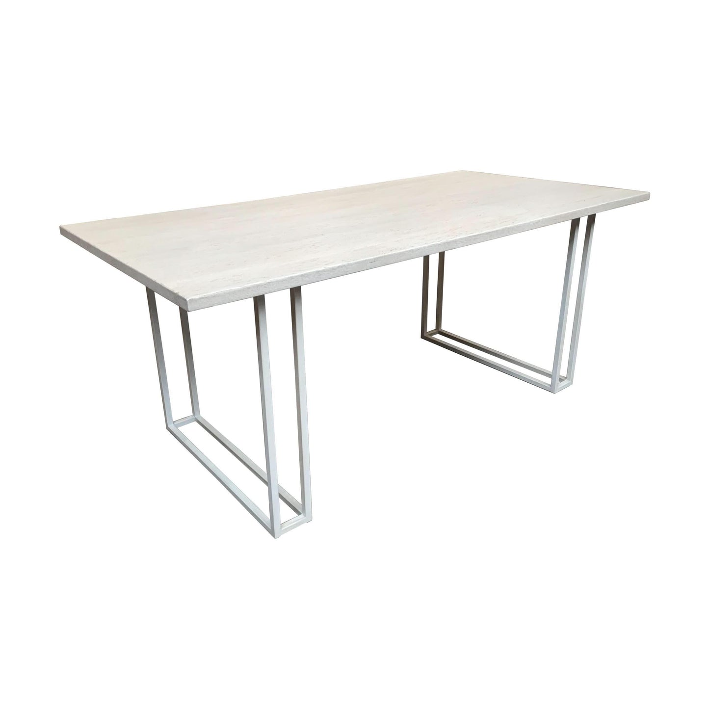 DIMANTA DESIGNER  WHITE DINING TABLE  180CM - MyChocolateWood