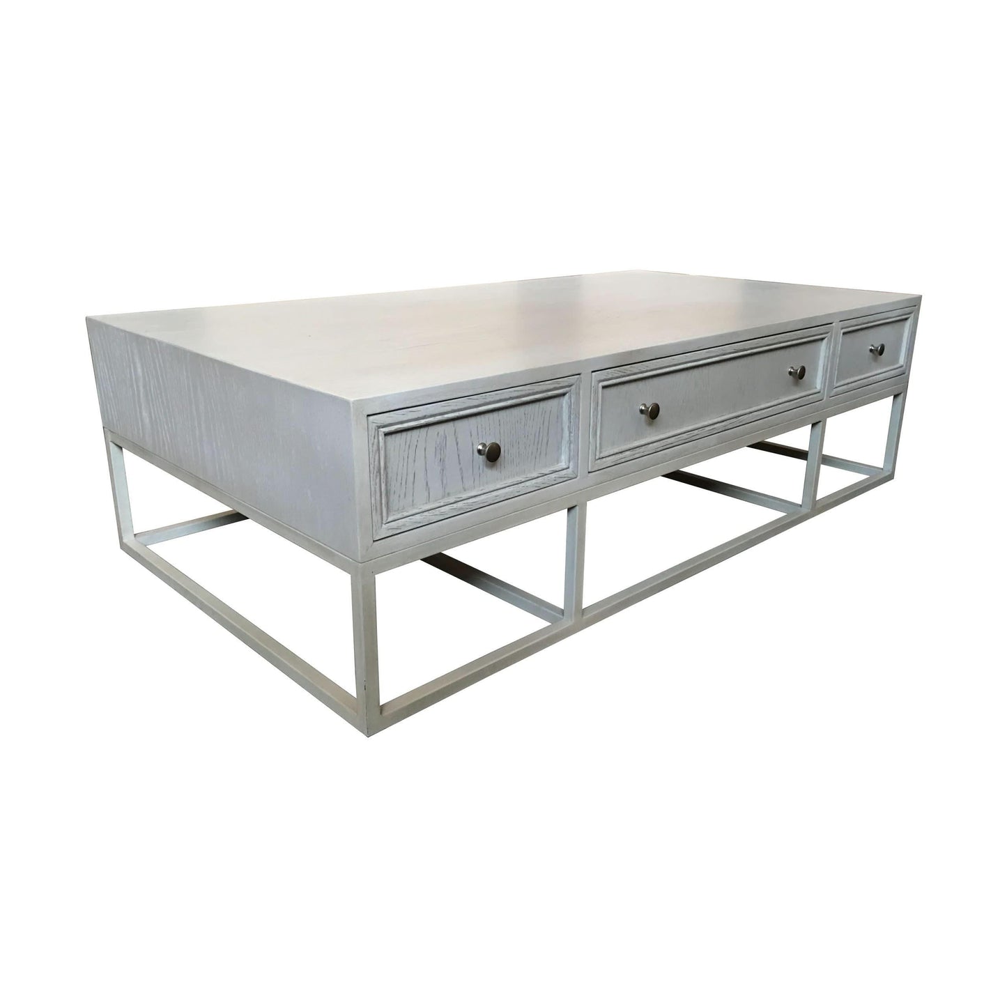 DIMANTA DESIGNER 6-DRAWER WHITE COFFEE TABLE - MyChocolateWood