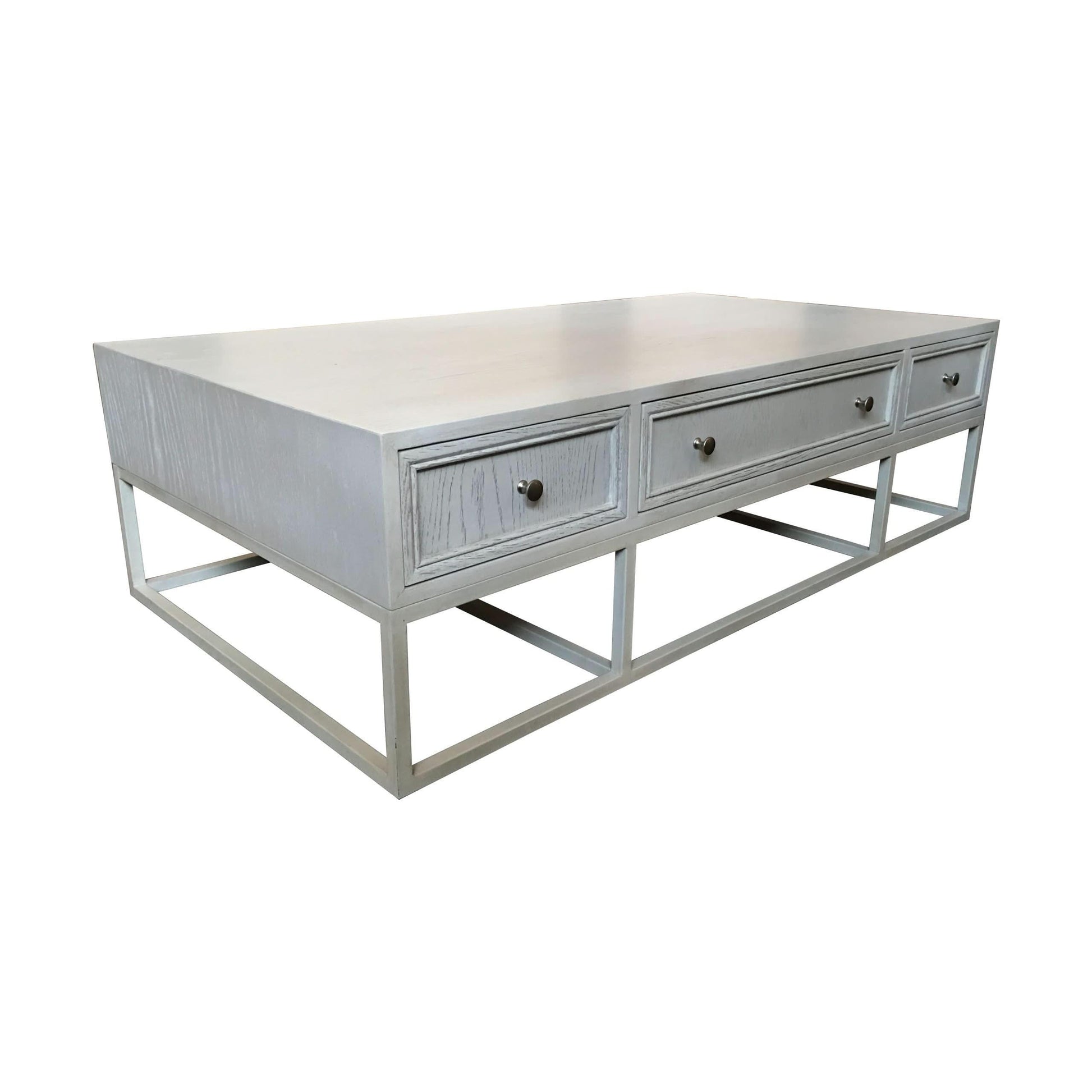 DIMANTA DESIGNER 6-DRAWER WHITE COFFEE TABLE - MyChocolateWood