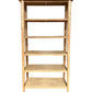 FITAN SOLID OAK WIDE 5-SHELF BOOKCASE BOOKSHELF/DISPLAY SHELVES - MyChocolateWood