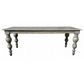 HAMPSHIRE RECYCLED OREGON TIMBER DINING TABLE RUSTIC GREY 212CM - MyChocolateWood