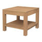 Tanaka Solid Mahogany Large Lamp Table in Light Pecan angle