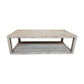 NEVANA  RECYCLED ELM TIMBER BLOCK COFFEE TABLE 140CM - MyChocolateWood