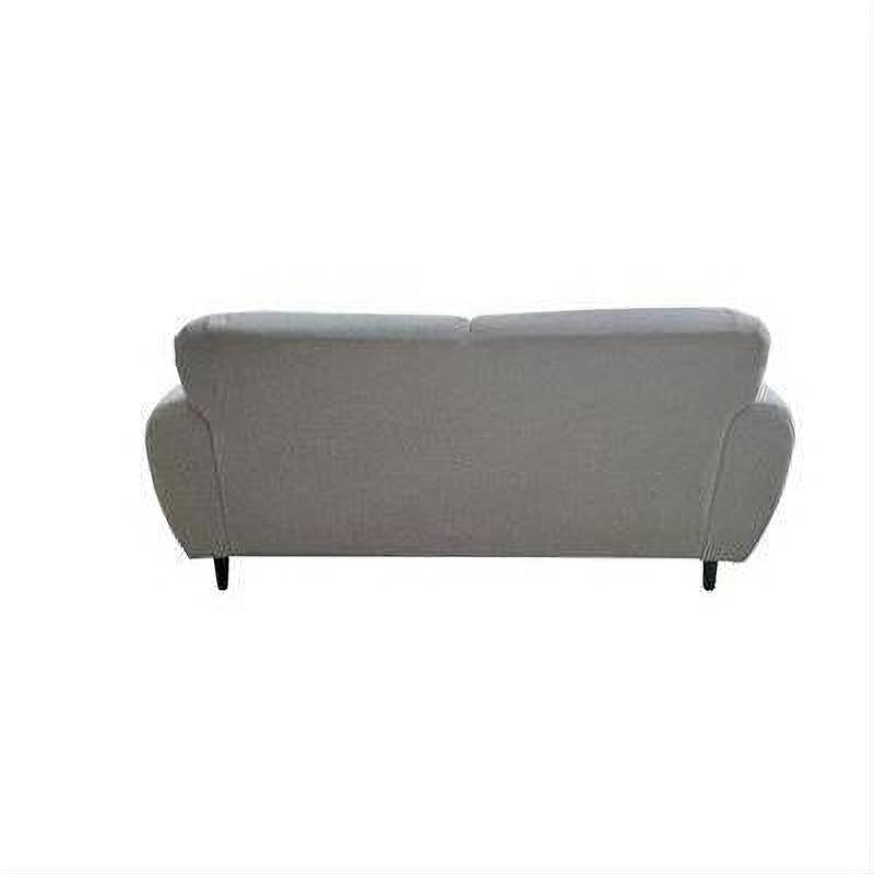 Barbour Fabric 2-Seater Sofa in Champagne - Chocolate Wood