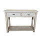 NEVANA  RECYCLED ELM TIMBER 2 DRAWER  CONSOLE TABLE/HALL TABLE - MyChocolateWood