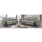 BRITTAS LEATHER 2-SEATER ELECTRIC RECLINER SOFA - GREY - MyChocolateWood