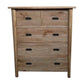 FITAN SOLID OAK  5-DRAWER CHEST OF DRAWERS - MyChocolateWood