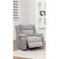 ALLOA FABRIC 1-SEATER ARMCHAIR ELECTRIC RECLINER SOFA GREY - MyChocolateWood