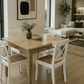TARA 4-SEATER SQUARE DINING TABLE IN SOLID OAK WITH A NATURAL FINISH 90CM - MyChocolateWood