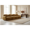 LORELEI  4-SEATER MODULAR FABRIC SOFA - TOFFEE COLOUR - MyChocolateWood
