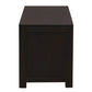 Tanaka Solid Mahogany TV Unit 120cm with 2 Drawers in Chocolate - Chocolate Wood