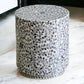 EDEN MOTHER OF PEARL STOOL/SIDE TABLE/LAMP TABLE/ACCENT TABLE - MyChocolateWood