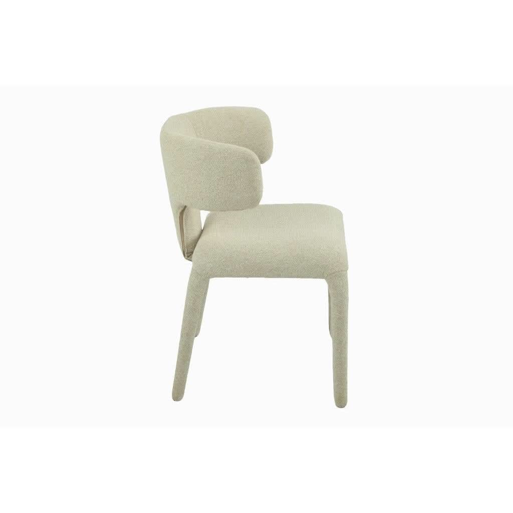 BYRD FABRIC DINING CHAIR IVORY - MyChocolateWood