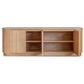 REMY NATURAL ASH 4 DOOR BUFFET SIDEBOARD IN NATURAL ASH COLOUR 240CM - MyChocolateWood