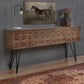 BOSWORTH OLD ELM PHARMACY SIDEBOARD/BUFFET  BLACK & NATURAL - MyChocolateWood