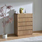 Ava Messmate Timber 5 Drawer Tallboy /Chest of Drawers