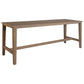 ATHENA EUCALYPTUS TIMBER OUTDOOR BAR TABLE NATURAL 240CM