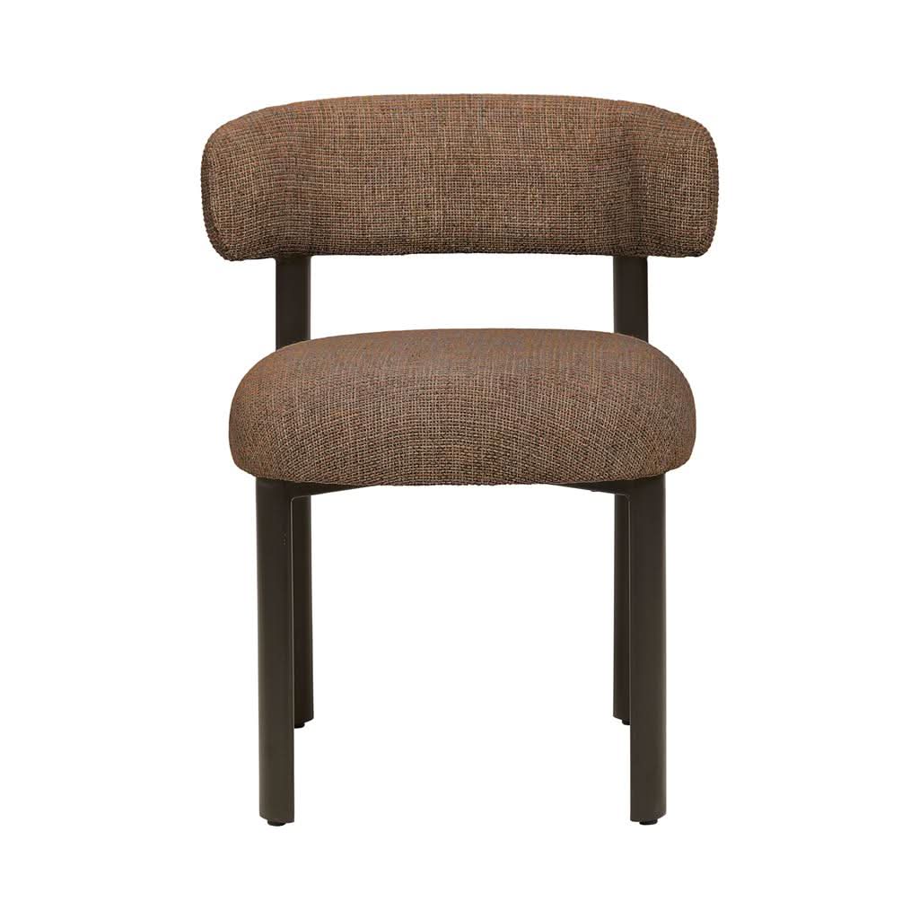 Barbon Fabric Dining Chair - Shiraz/Dark Bronze 60x59x77.5cm