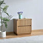Denby Messmate Timber 2-Drawer Bedside Table Light Smoke
