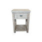 NEVANA  RECYCLED ELM TIMBER 1-DRAWER BEDSIDE TABLE - MyChocolateWood