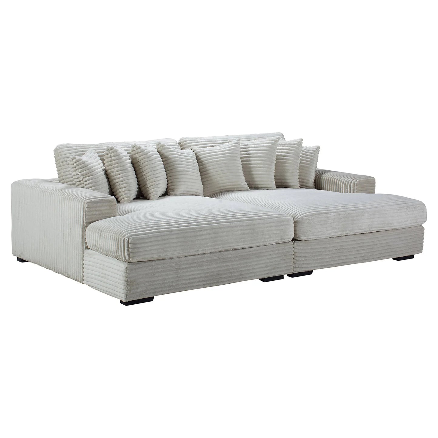 Karel Corduroy 2-Seater Sofa Bed Beige
