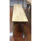 Fitan Solid Oak Bench 149cm in Natural - Chocolate Wood