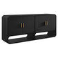 DELGARDO 4-DOOR BUFFET/SIDEBOARD BLACK - MyChocolateWood