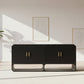 DELGARDO 4-DOOR BUFFET/SIDEBOARD BLACK - MyChocolateWood