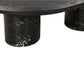 Sable Handmade Coffee Table - Mango Hardwood Top with Marble Inset Detail & Solid Marble Legs
