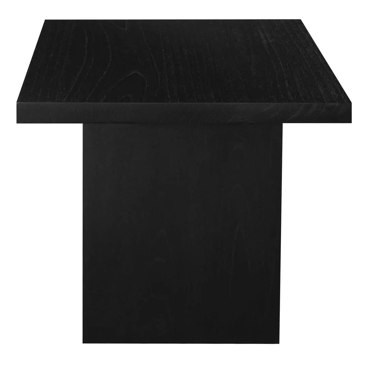 Cardew Solid Mindi Wood Petite Lamp Table / Side Table in Black - Chocolate Wood