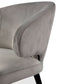 AUBERT BLACK OAK LEG DINING CHAIR WITH GREY VELVET - MyChocolateWood