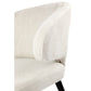 Aubert Dining Chair in Natural Linen with Black Oak Legs - Chocolate Wood