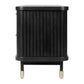 PEMBROKE OAK TIMBER 4-DRAWER TV UNIT ETU BLACK 200CM - MyChocolateWood