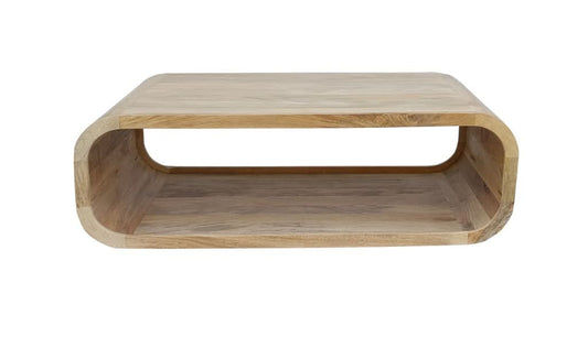 NIVAN MANGO WOOD COFFEE TABLE OCCASIONAL TABLE NATURAL - MyChocolateWood