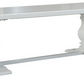 BRETTON ACACIA TIMBER DINING TABLE PARQUETRY TOP WHITE 240CM