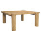 BRODY SOLID MAHOGANY SQUARE COFFEE TABLE NATURAL 90CM - MyChocolateWood