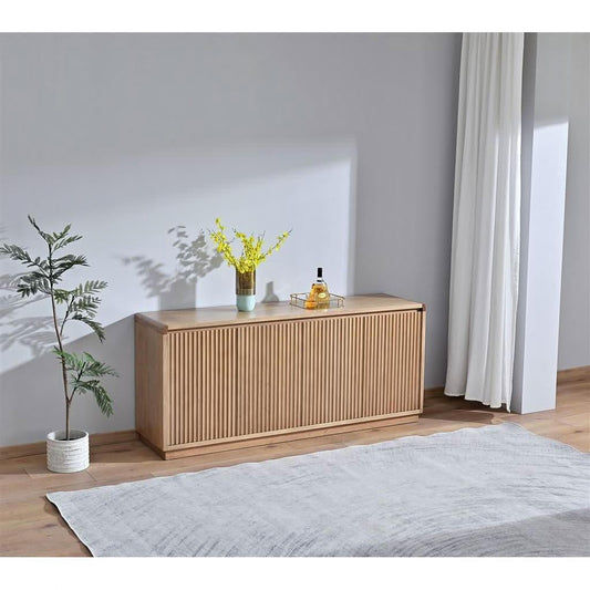 Denby Messmate Timber 4-Door Buffet/Sideboard Light Smoke