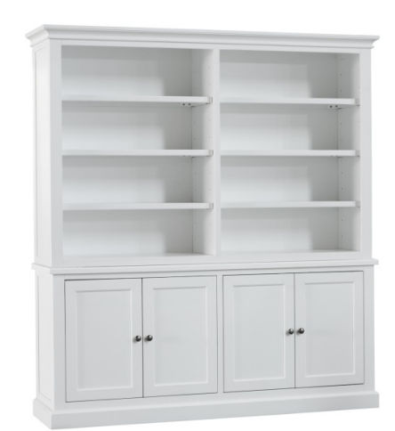 BRETTON ACACIA TIMBER OPEN HUTCH WITH ADJUSTABLE SHELVES