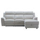 Camrose Fabric 2-Seater Electric Recliner Sofa with RHF Storage Chaise Flax