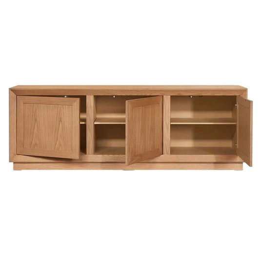 CARLSON OAK WOOD BUFFET/SIDEBOARD IN OAK COLOUR 200CM - MyChocolateWood
