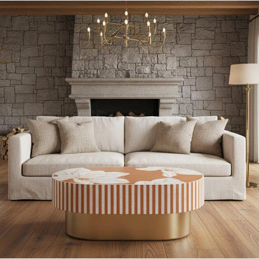 SERAPH MOTHER OF PEARL HAND INLAY COFFEE TABLE - MyChocolateWood