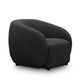 SUKI BOUCLE 3-SEATER ARMCHAIR CHARCOAL - MyChocolateWood