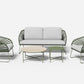 HAVERS 4 PIECE OUTDOOR SOFA SET/LOUNGE SET MOCHA