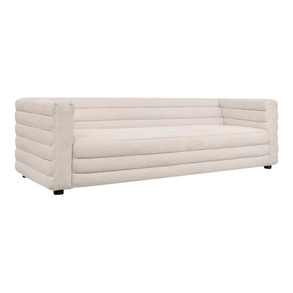 MEREDITH 3-SEATER BOUCLE SOFA WHITE - MyChocolateWood