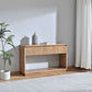 Denby Messmate Timber 2-Drawer Console Table/Hall Table Light Smoke
