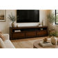 Tanaka Solid Mahogany TV Unit 190cm with 3 Drawers in Mahogany - Chocolate Wood